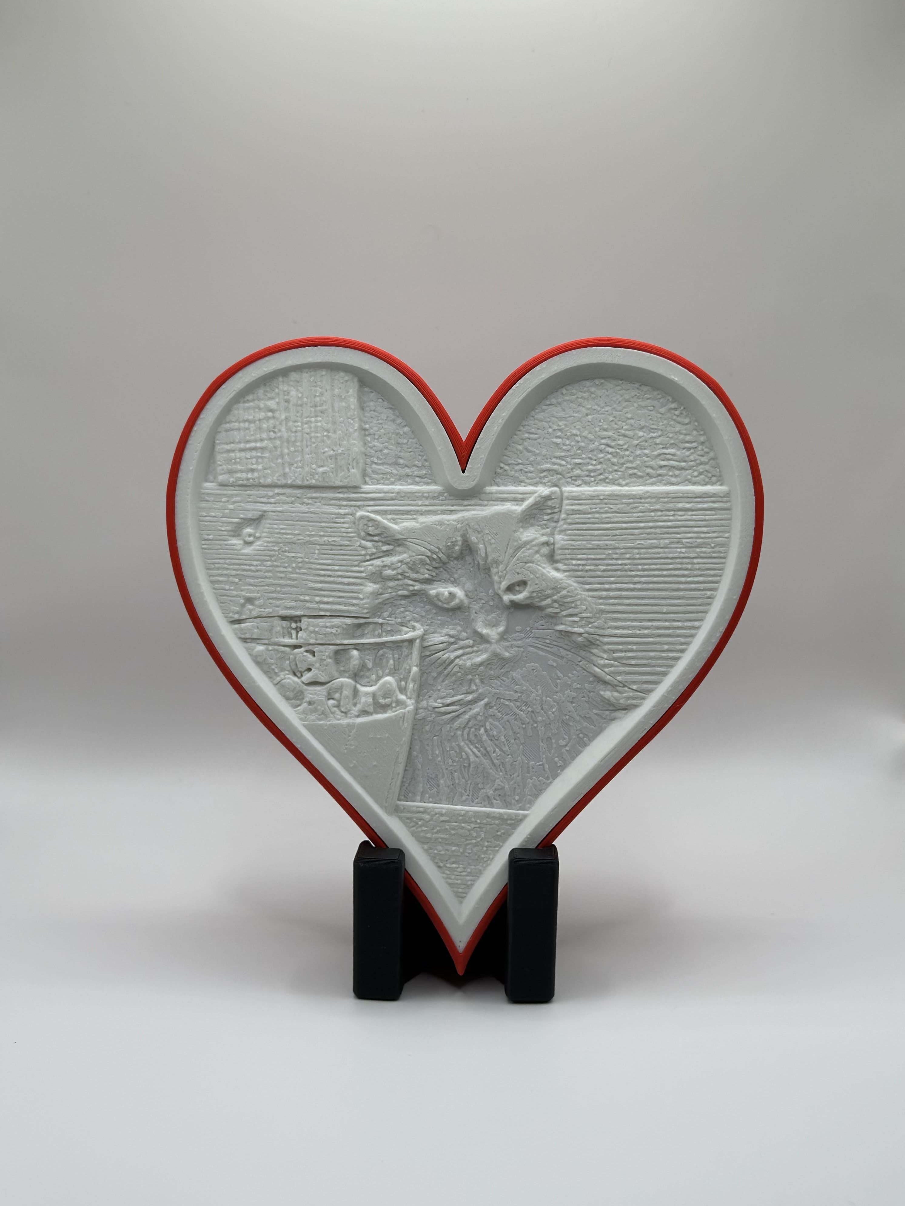 Personalizirana LED svetilka v obliki srca